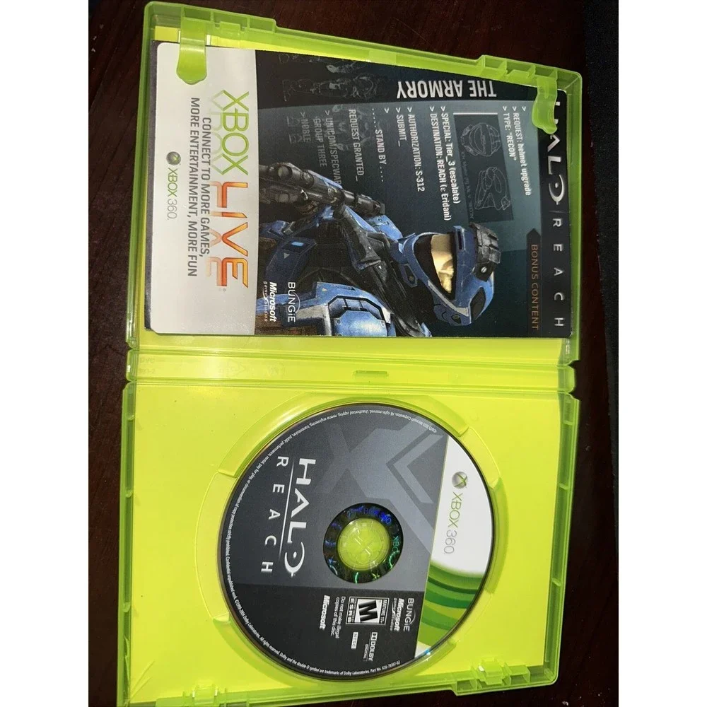Halo: Reach (Xbox 360, 2010) with Booklet, Original Case and Disc